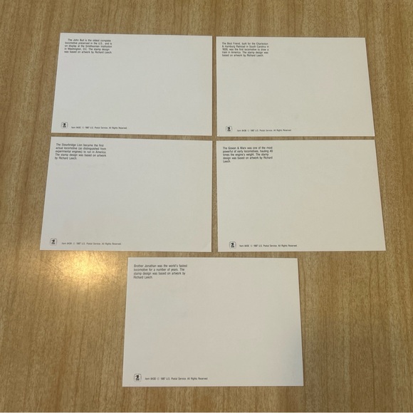 COMPLETE set of vintage First Day of Issue Steam Locomotives stamps 1987 - Picture 5 of 8